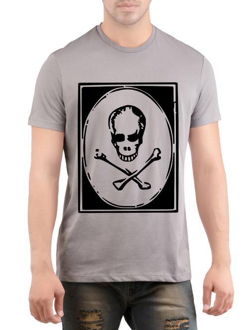 grey cotton t-shirt - 14472083 - Very Small Image - 1