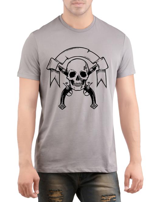 grey cotton t-shirt - 14472104 - Very Small Image - 1