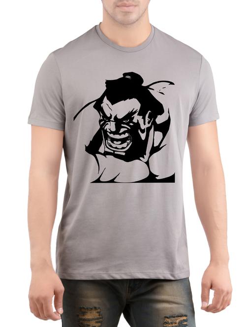 grey cotton t-shirt - 14472128 - Very Small Image - 1