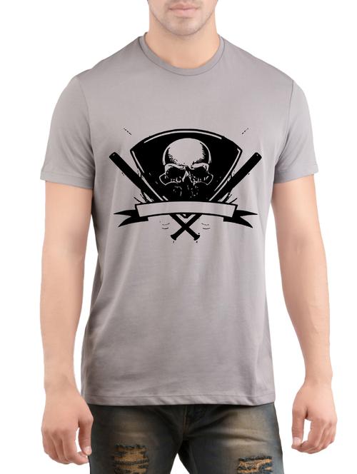 grey cotton t-shirt - 14472129 - Very Small Image - 1