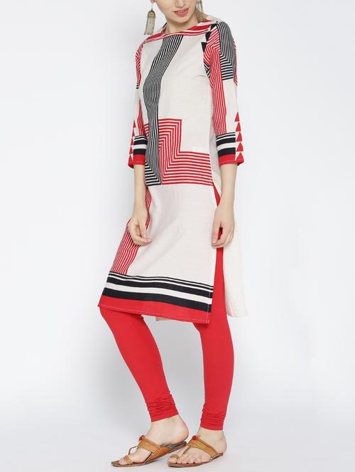natural cotton straight kurta - 14472172 - Very Small Image - 1
