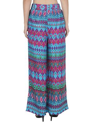 multi colored cotton palazzos - 14472688 - Standard Image - 3