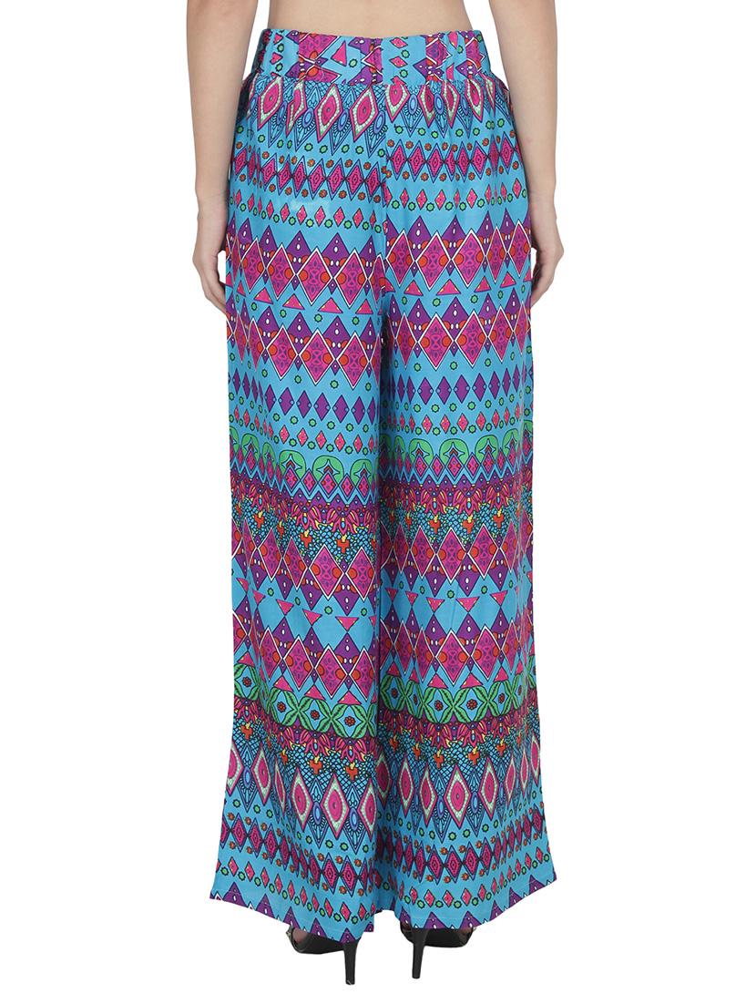 multi colored cotton palazzos - 14472688 - Zoom Image - 3