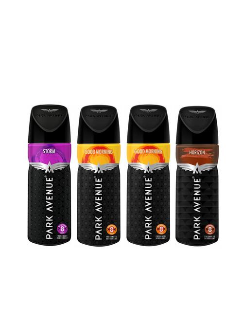 Park Avenue 1 Storm and 2 Good Morning and 1 Horizon Deodorant Combo for Men (Pack of 4) - 14472795 - Very Small Image - 1