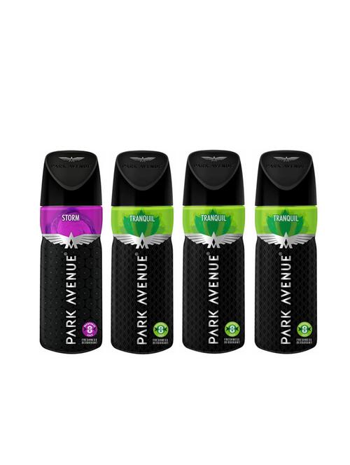 Park Avenue 1 Storm and 3 Tranquil Deodorant Combo for Men (Pack of 4) - 14472810 - Very Small Image - 1