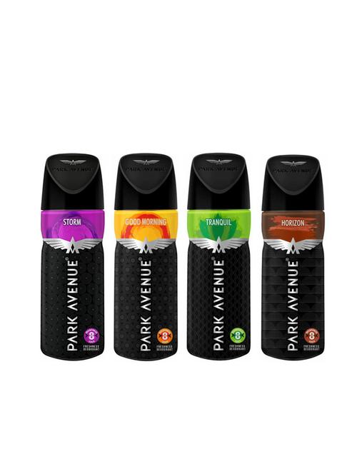 Park Avenue 1 Storm and 1 Good Morning and 1 Tranquil and 1 Horizon Deodorant Combo for Men (Pack of 4) - 14472856 - Very Small Image - 1