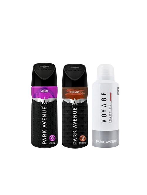 Park Avenue 1 Storm and 1 Horizon and 1 Voyage Deodorant Combo for Men (Pack of 3) - 14472860 - Very Small Image - 1