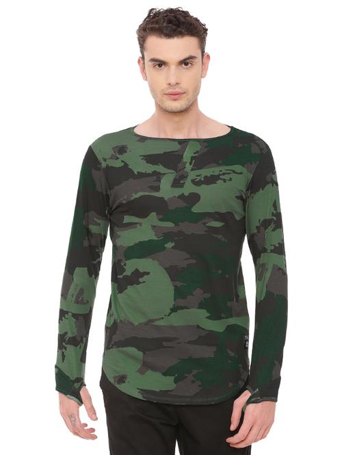 green cotton t-shirt - 14472885 - Standard Image - 1