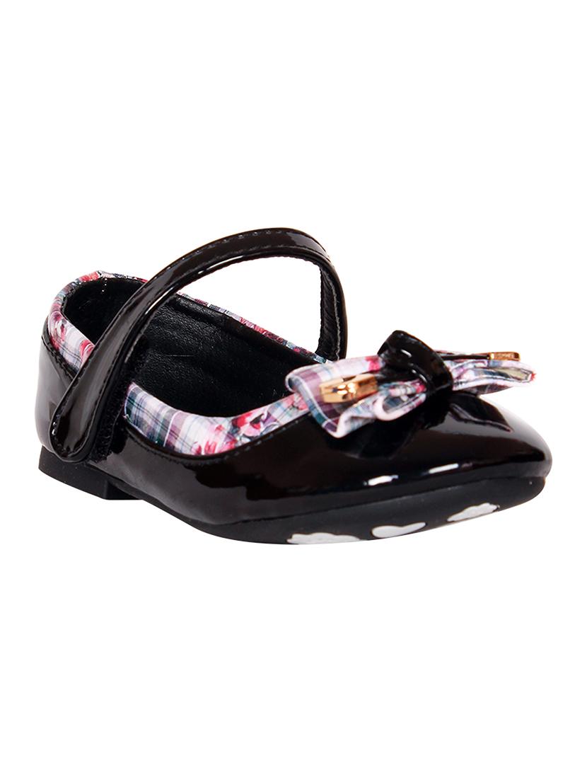 black leatherette flat ballerina - 14472962 - Zoom Image - 1