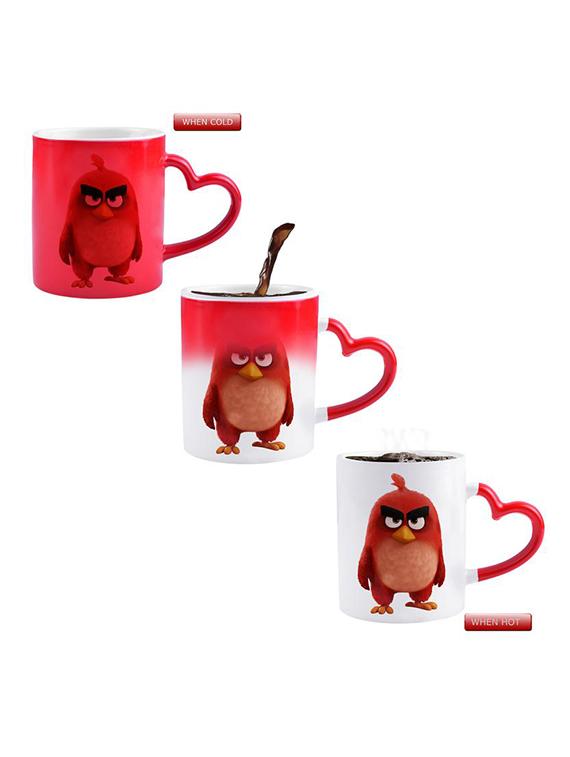 RED ANGRY BIRD CHARACTER Printed Color Changing Magic Mug - 14473001 - Zoom Image - 1