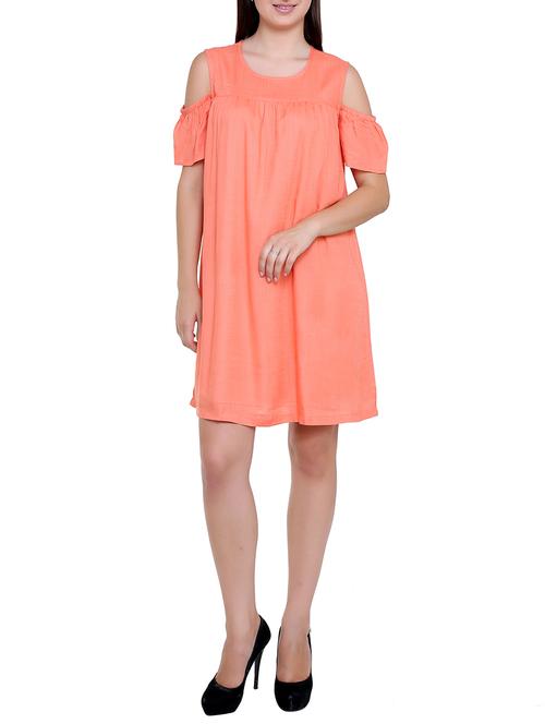 Orange shift dress - 14473053 - Very Small Image - 1
