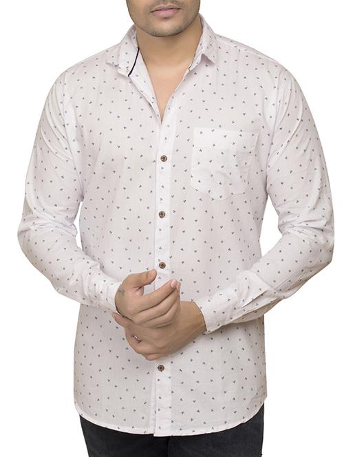 white cotton casual shirt - 14473347 - Very Small Image - 1
