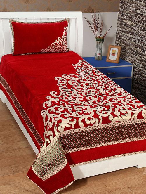 single chenille bed cover with 1 pillow cover - 14473514 - Standard Image - 1