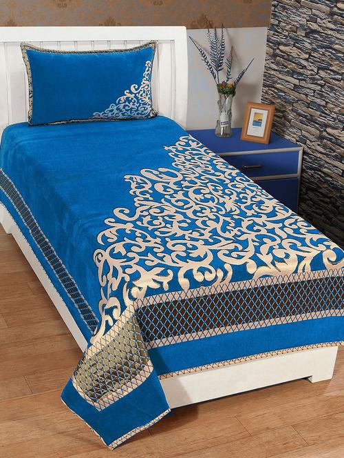 SINGLE CHENILLE BED COVER WITH 1 PILLOW COVER - 14473528 - Standard Image - 1