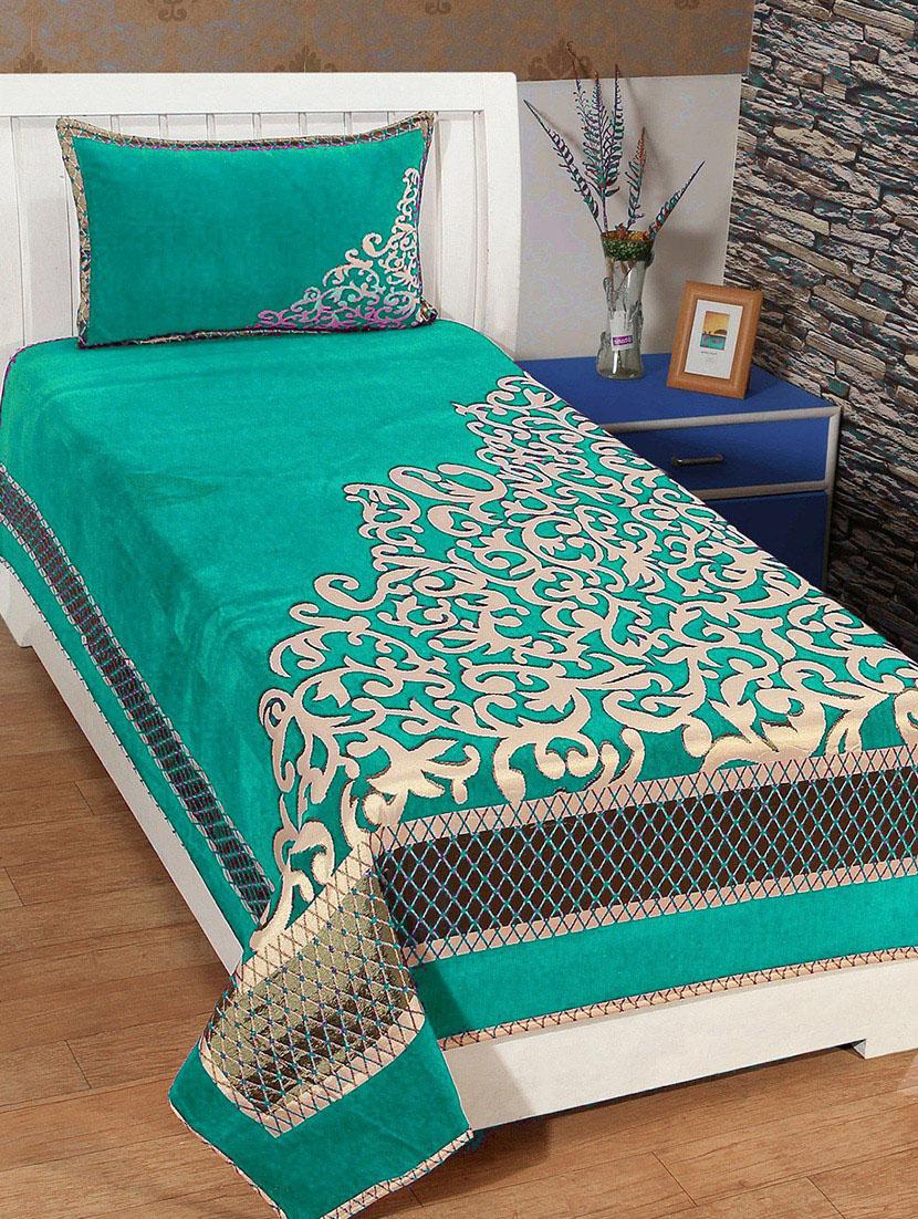 SINGLE CHENILLE BED COVER WITH 1 PILLOW COVER - 14473531 - Zoom Image - 1