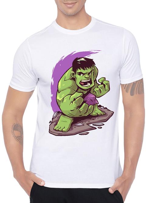 white cotton character print t-shirt - 14473765 - Very Small Image - 1