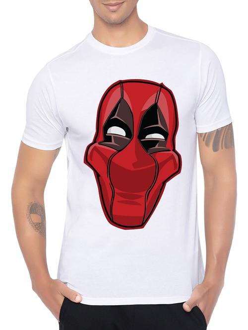 white cotton front print tshirt - 14473830 - Very Small Image - 1
