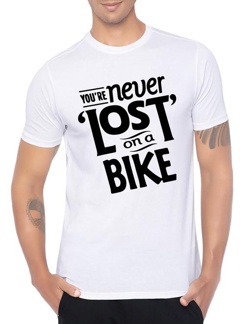 white cotton chest print t-shirt - 14473844 - Very Small Image - 1