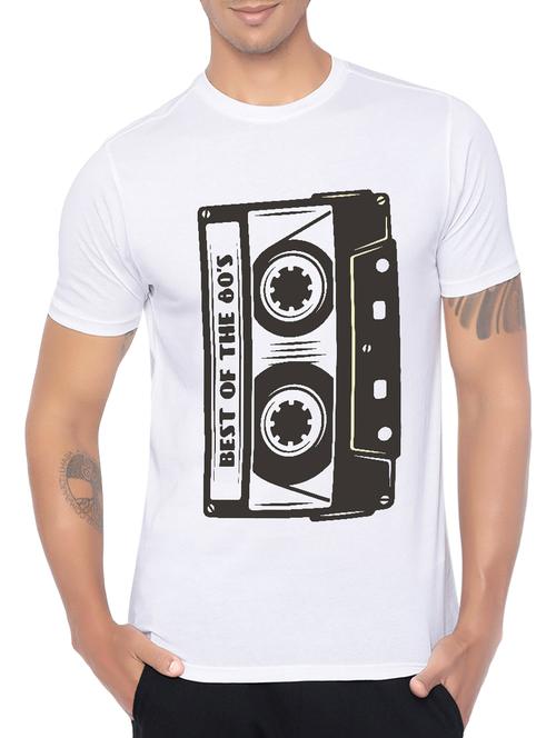 white cotton front print tshirt - 14473852 - Very Small Image - 1