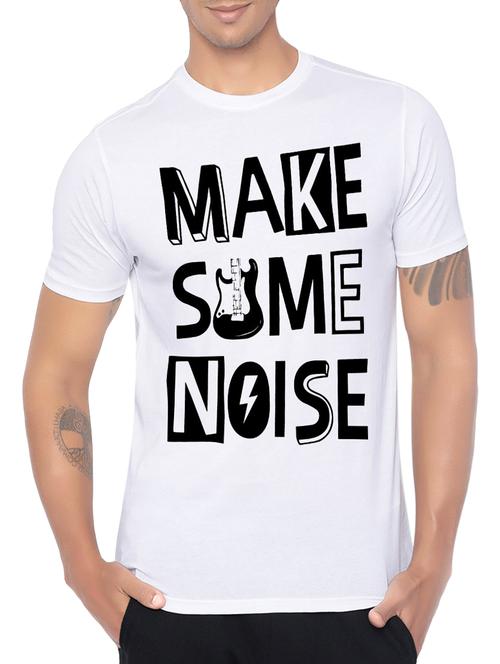 white cotton front print tshirt - 14473865 - Very Small Image - 1