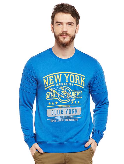 blue cotton sweatshirt - 14473894 - Very Small Image - 1