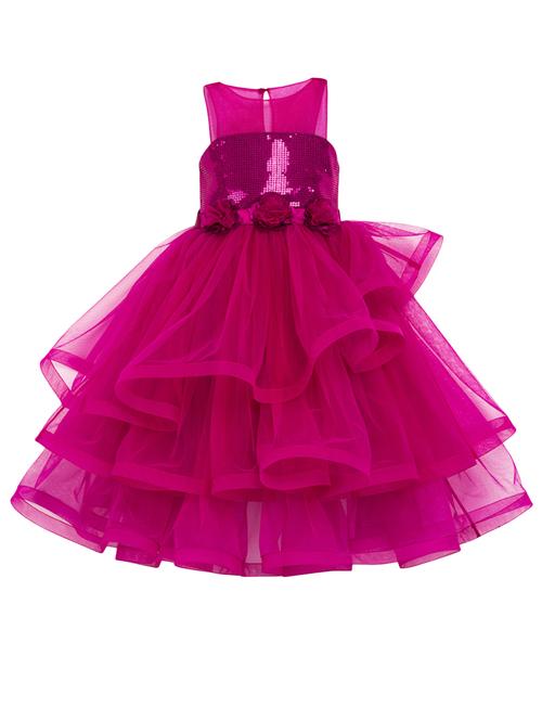 pink net frock - 14473924 - Very Small Image - 1