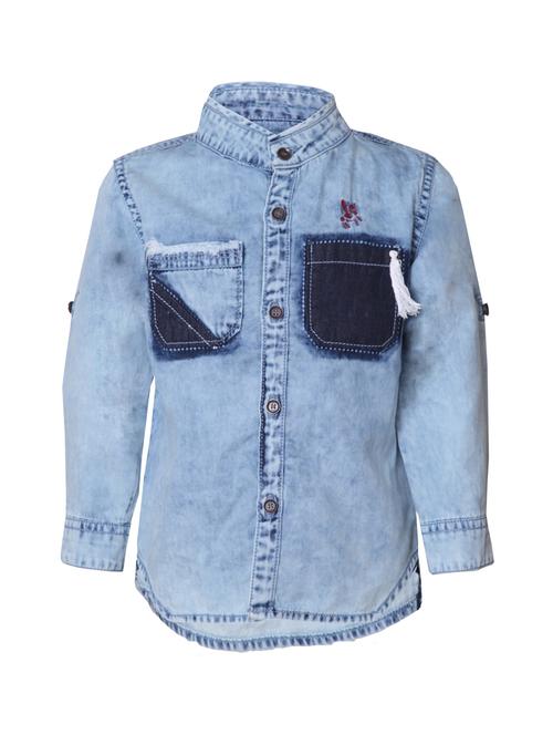 light blue denim shirt - 14474179 - Standard Image - 1