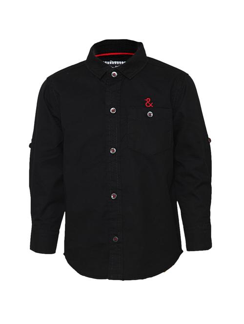 black cotton shirt - 14474190 - Standard Image - 1