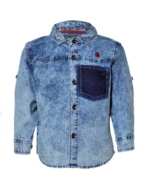 light blue denim shirt - 14474193 - Standard Image - 1