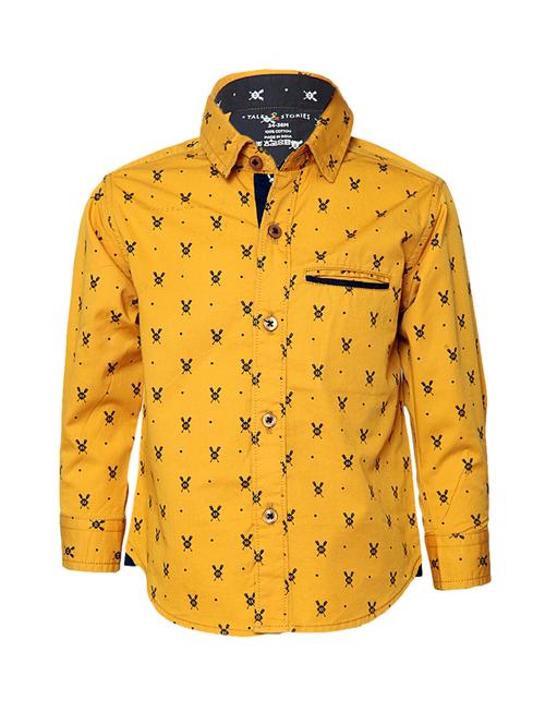 yellow cotton shirt - 14474197 - Very Small Image - 1