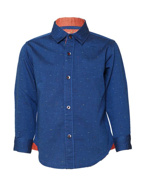 blue cotton shirt - 14474200 - Standard Image - 1