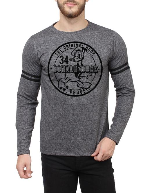 grey cotton character t-shirt - 14474343 - Very Small Image - 1
