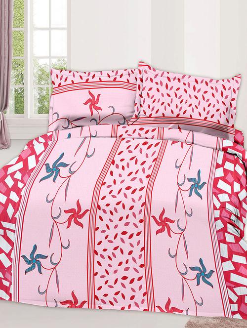 Cotton Printed Double Bed Sheet With 2 Pillow Covers - 14474403 - Standard Image - 1