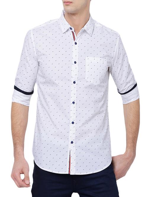 white cotton casual shirt - 14474422 - Very Small Image - 1