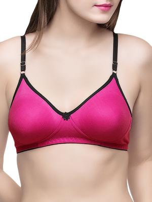 set of 3 floral patch solid bra - 14474837 - Standard Image - 4