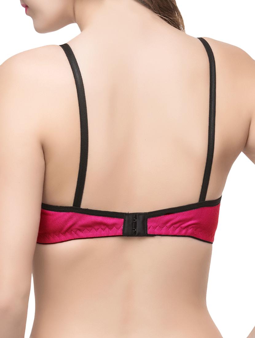 set of 3 floral patch solid bra - 14474837 - Zoom Image - 5