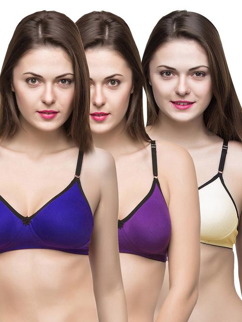 set of 3 multi colored bras - 14474861 - Standard Image - 1