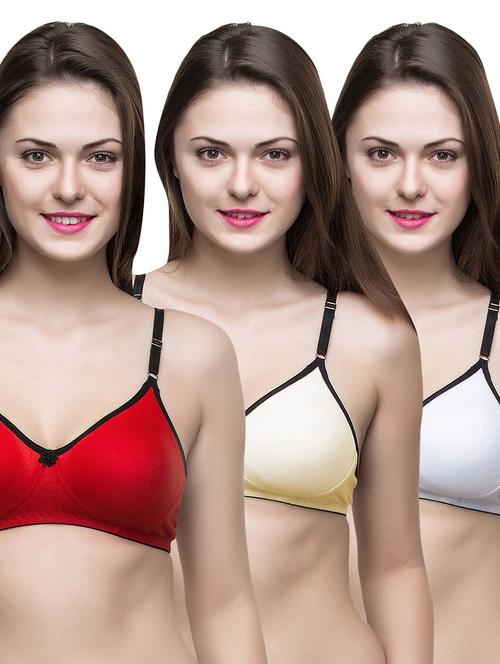 set of 3 multi colored bras - 14474873 - Standard Image - 1