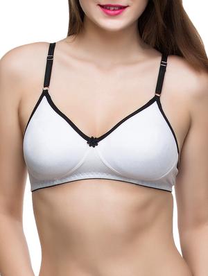 set of 2 bow patch solid bra - 14474895 - Standard Image - 2