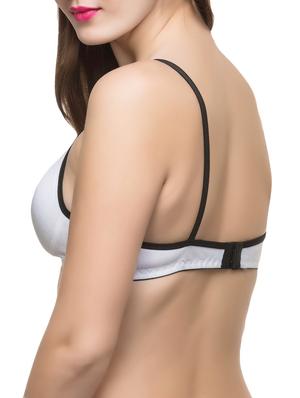 set of 2 bow patch solid bra - 14474895 - Standard Image - 3
