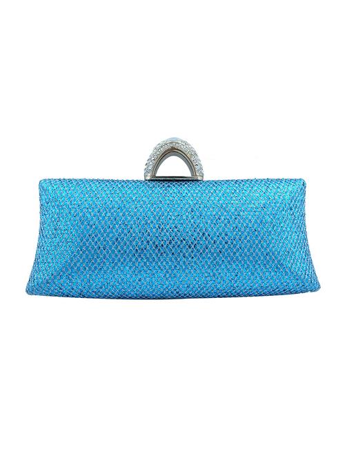 blue metal box clutch - 14474916 - Very Small Image - 1