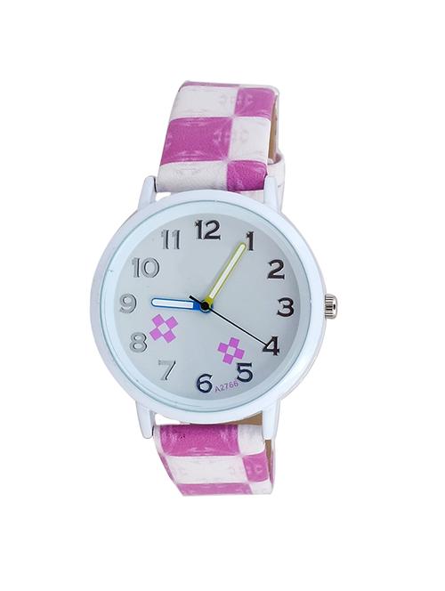 Super Drool Purple Check Pattern Wrist Watch - 14474940 - Very Small Image - 1