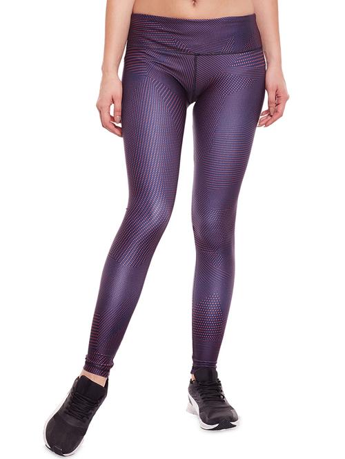 purple printed trackpant - 14474975 - Standard Image - 1