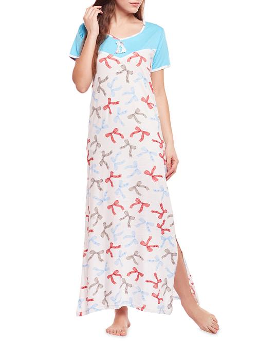 multi colored cotton gown - 14475003 - Standard Image - 1