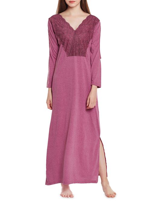 pink cotton gown - 14475009 - Standard Image - 1