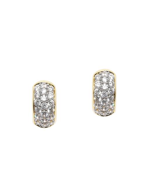 gold metal hoop earring - 14475127 - Standard Image - 1