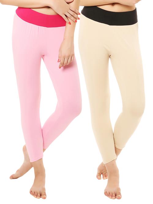 Set of 2 multi colored leggings - 14475138 - Very Small Image - 1