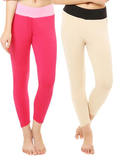 Set of 2 multi colored leggings - 14475139 - Very Small Image - 1