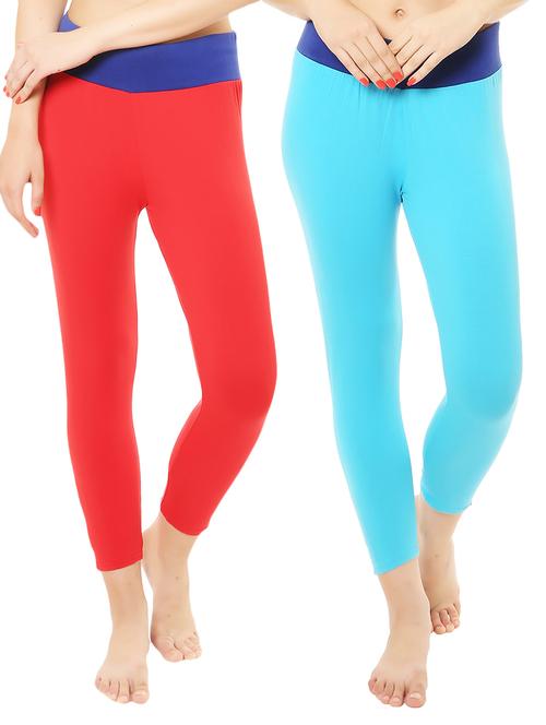 Set of 2 multi colored leggings - 14475158 - Very Small Image - 1