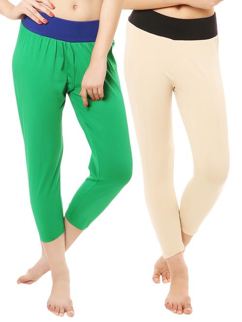 Set of 2 multi colored leggings - 14475162 - Very Small Image - 1